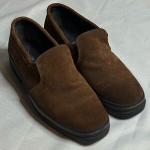 Aerosoles Shoes Womens 8 Loafers Brown Slip On Casual Comfort Round Toe Low